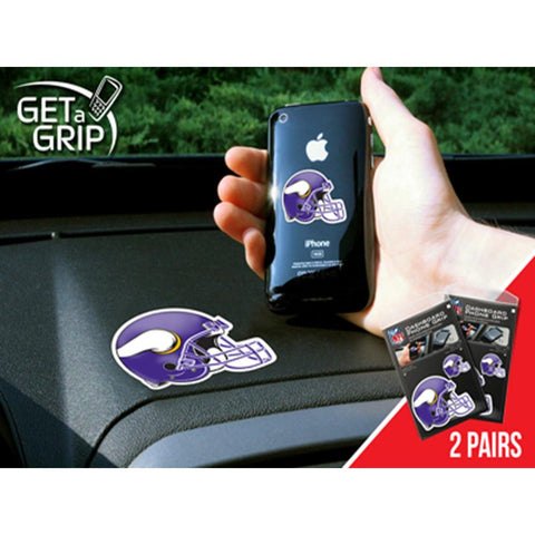 Minnesota Vikings NFL Get a Grip Cell Phone Grip Accessory (2 Piece Set)