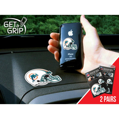 Miami Dolphins NFL Get a Grip Cell Phone Grip Accessory (2 Piece Set)