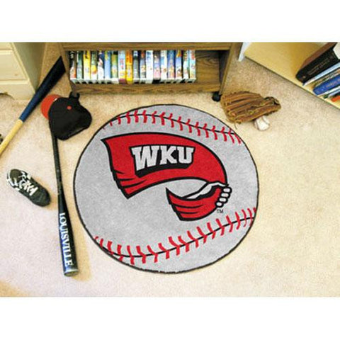 Western Kentucky Hilltoppers NCAA Baseball Round Floor Mat (29)