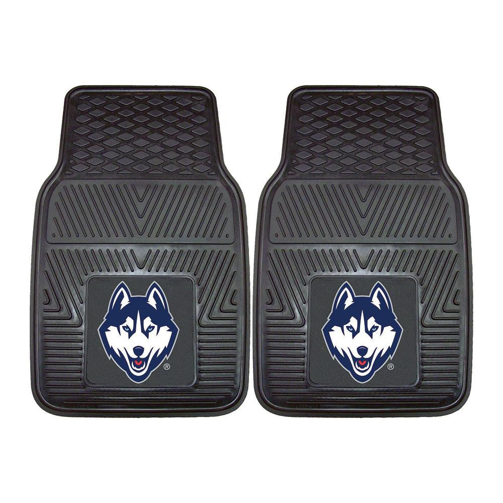 Connecticut Huskies NCAA Heavy Duty 2-Piece Vinyl Car Mats (18x27)