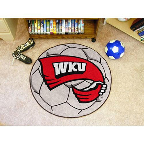 Western Kentucky Hilltoppers NCAA Soccer Ball Round Floor Mat (29)