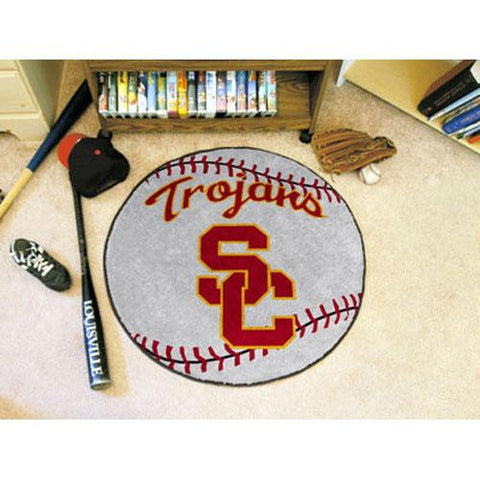 USC Trojans NCAA Baseball Round Floor Mat (29)