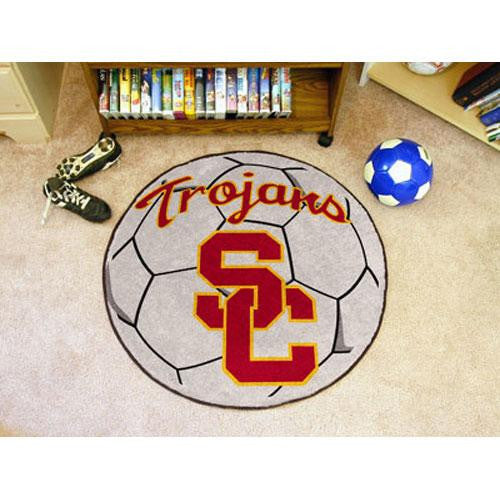 USC Trojans NCAA Soccer Ball Round Floor Mat (29)