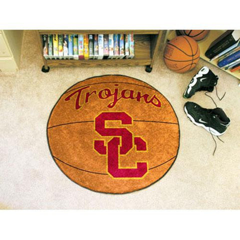 USC Trojans NCAA Basketball Round Floor Mat (29)