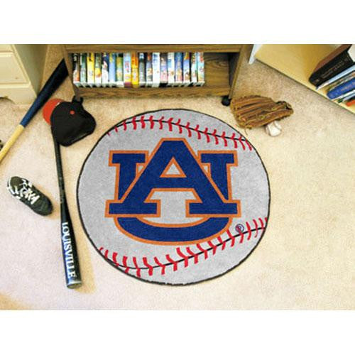 Auburn Tigers NCAA Baseball Round Floor Mat (29) AU Logo