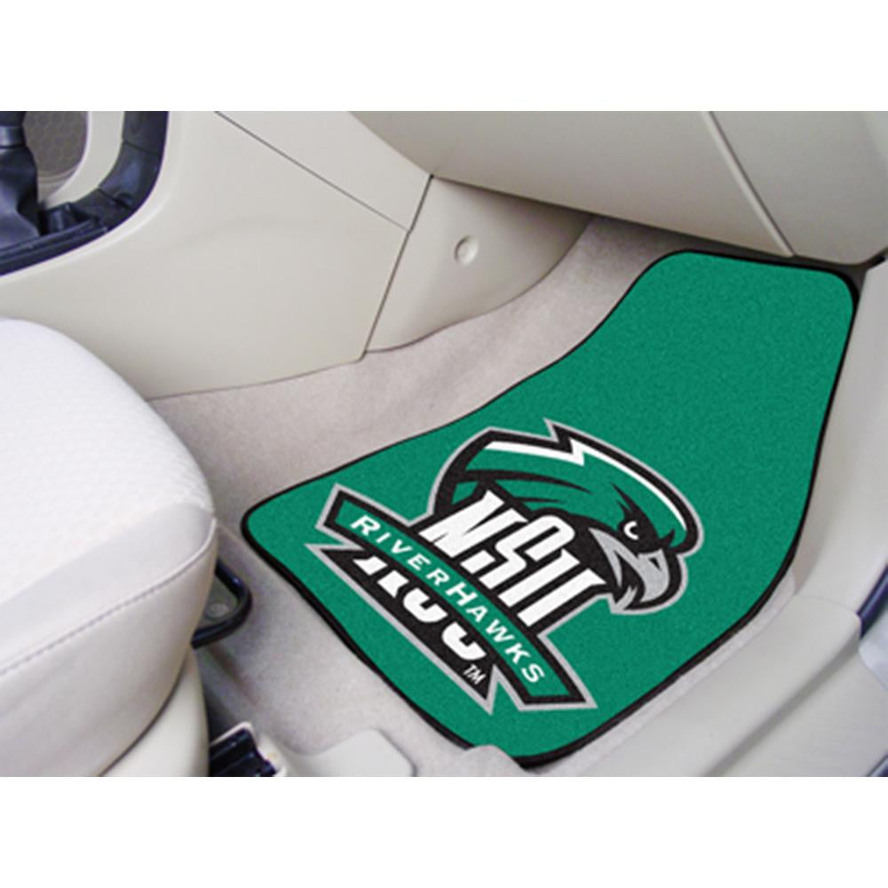 Northeastern Huskies NCAA 2-Piece Printed Carpet Car Mats (18x27)