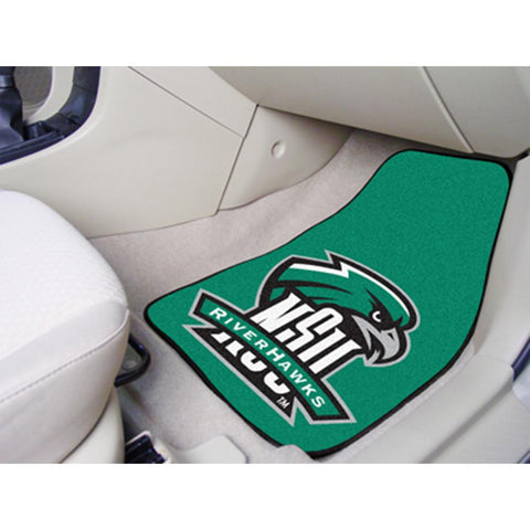 Northeastern Huskies NCAA 2-Piece Printed Carpet Car Mats (18x27)