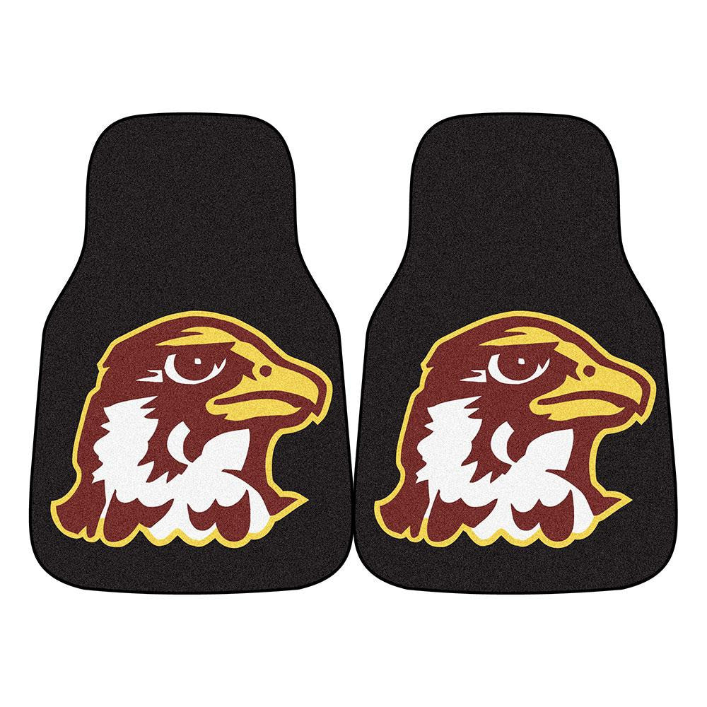 Quincy University NCAA 2-Piece Printed Carpet Car Mats (18x27)