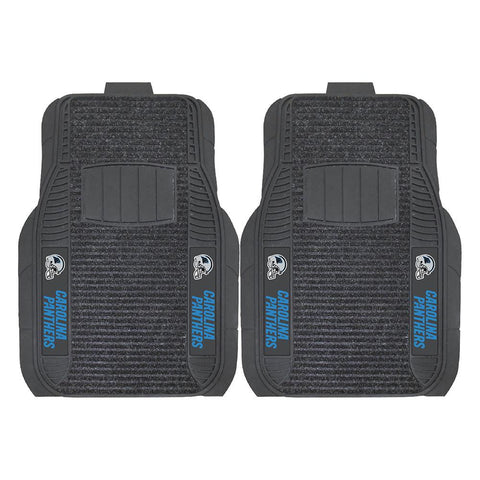 Carolina Panthers NFL Deluxe 2-Piece Vinyl Car Mats (20x27)