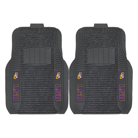 LSU Tigers NCAA Deluxe 2-Piece Vinyl Car Mats (20x27)