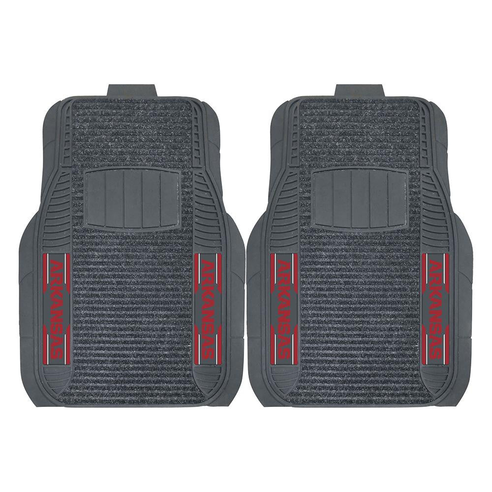 Arkansas Razorbacks NCAA Deluxe 2-Piece Vinyl Car Mats (20x27)