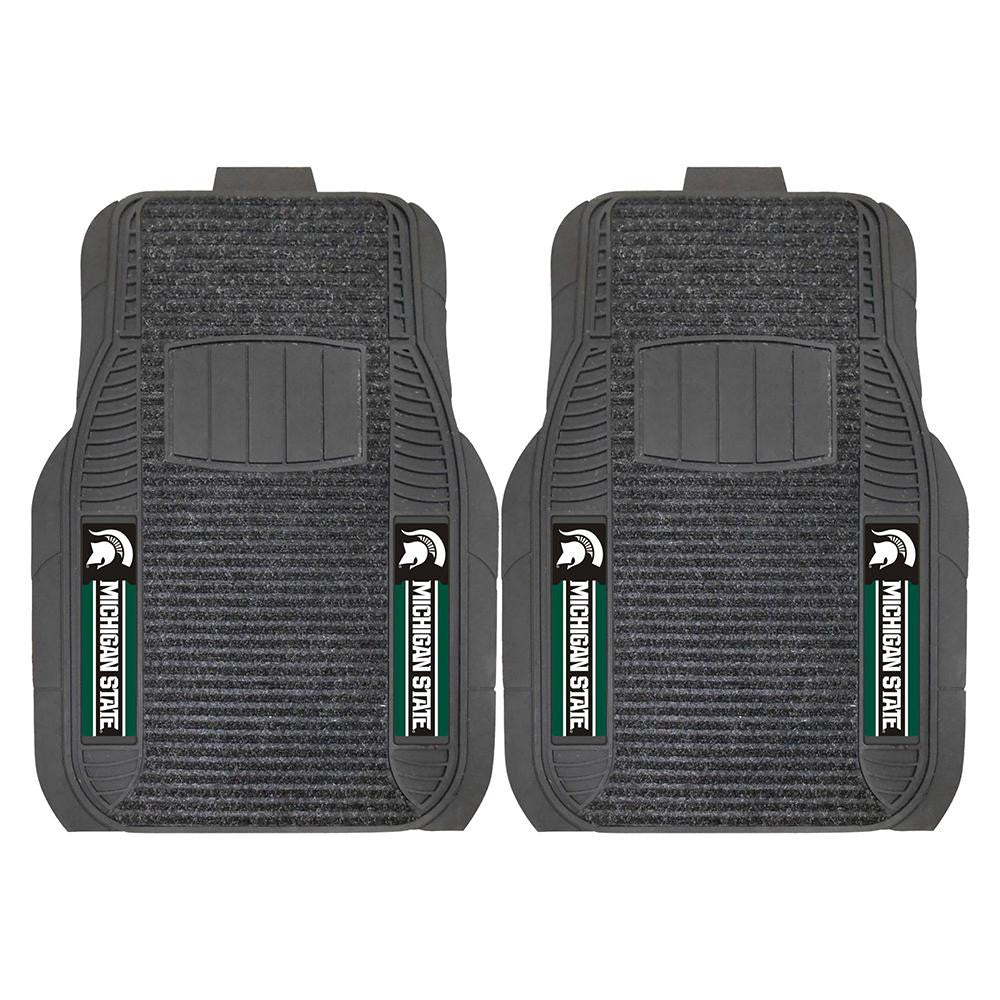 Michigan State Spartans NCAA Deluxe 2-Piece Vinyl Car Mats (20x27)