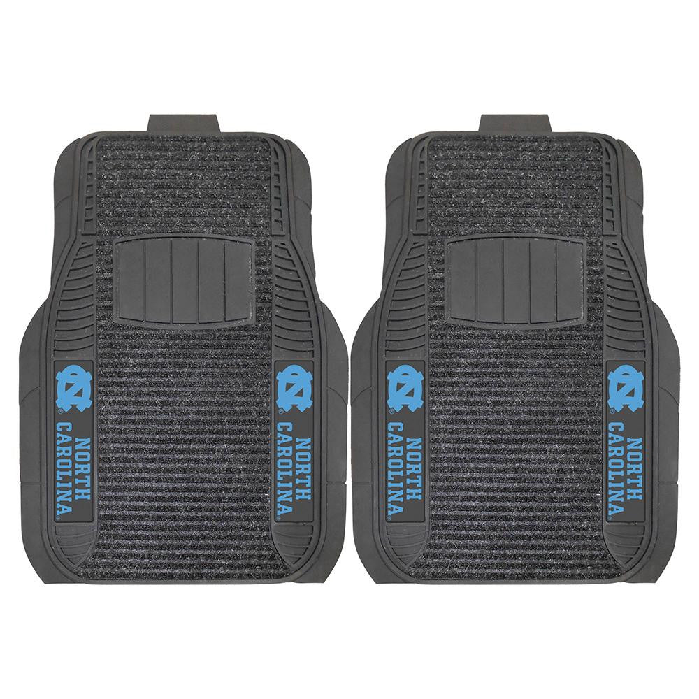 North Carolina Tar Heels NCAA Deluxe 2-Piece Vinyl Car Mats (20x27)