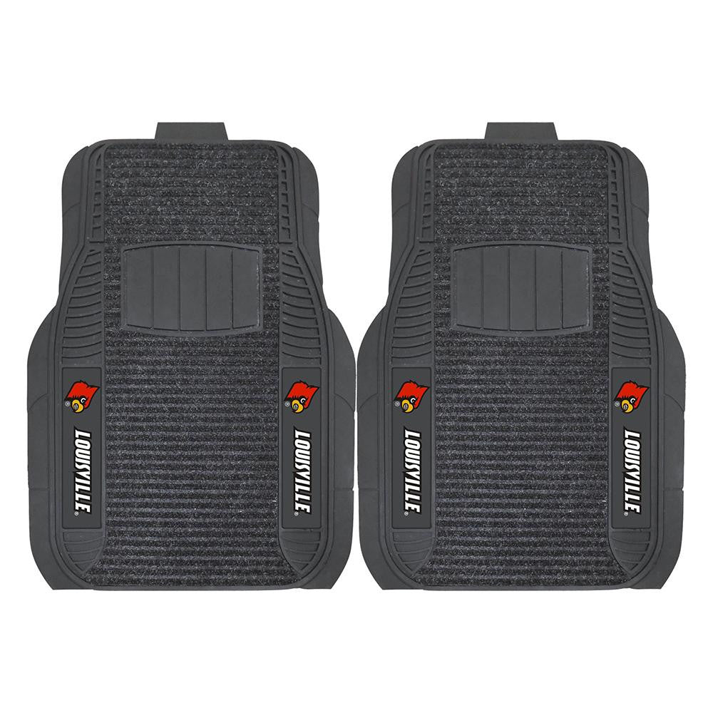 Louisville Cardinals NCAA Deluxe 2-Piece Vinyl Car Mats (20x27)