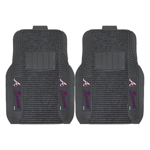 Atlanta Braves MLB Deluxe 2-Piece Vinyl Car Mats (20x27)