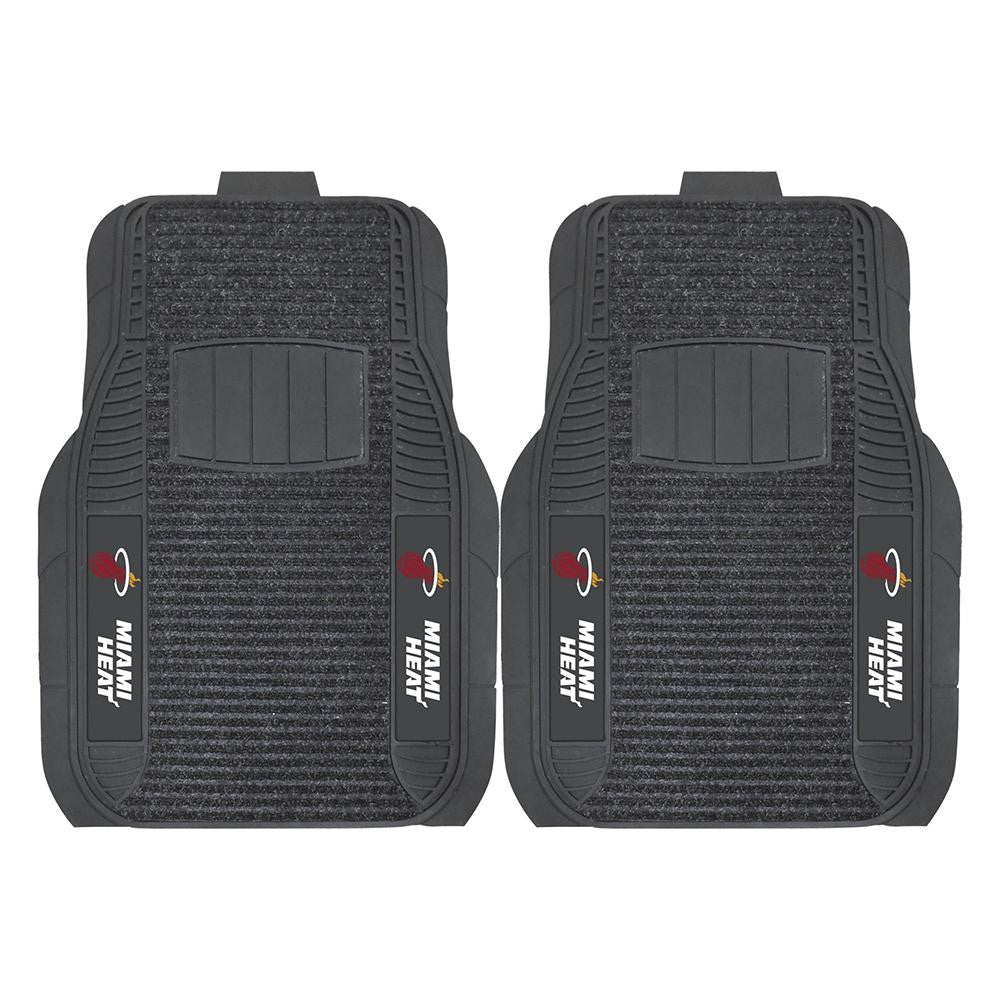 Miami Heat NBA Deluxe 2-Piece Vinyl Car Mats (20x27)