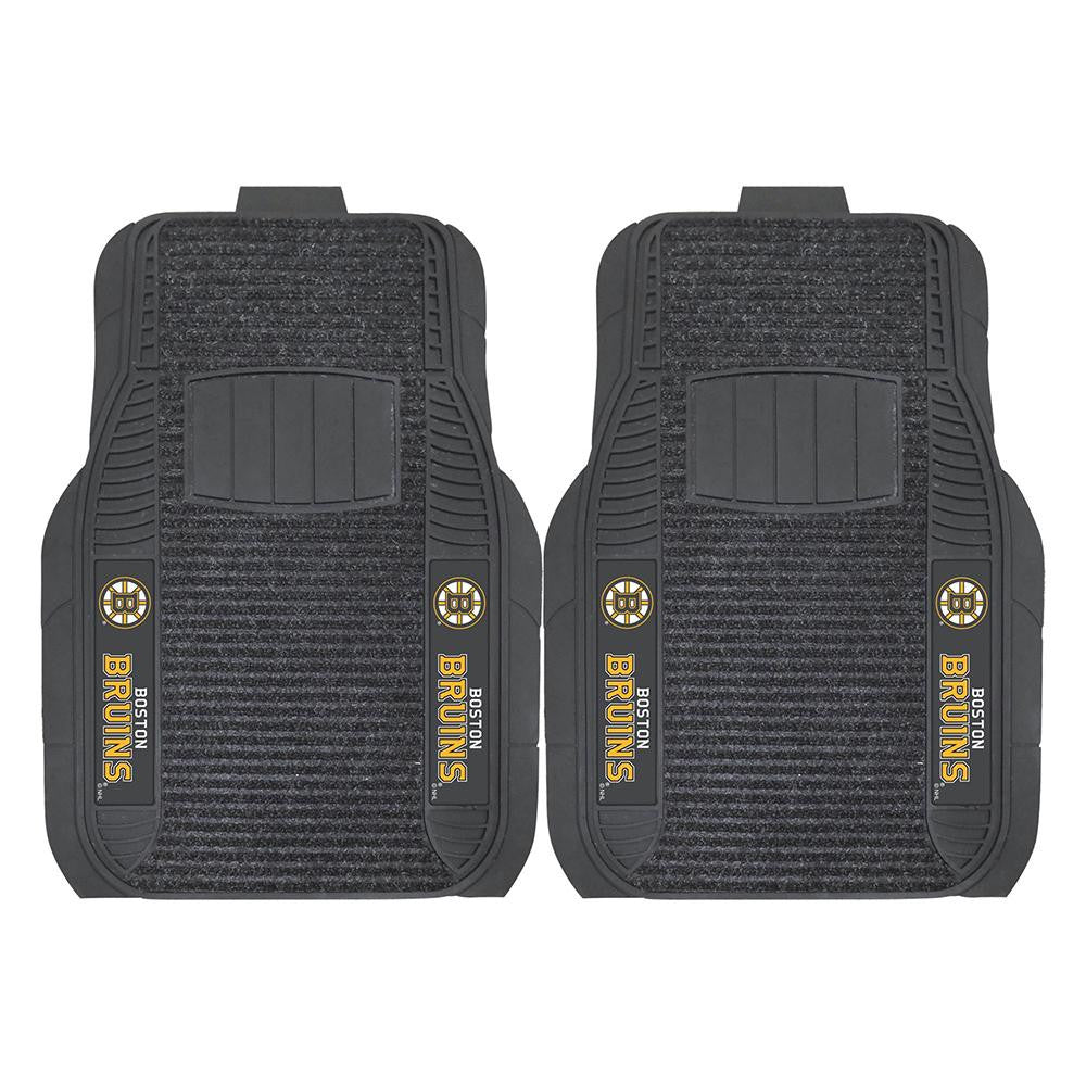 Boston Bruins NHL Deluxe 2-Piece Vinyl Car Mats (20x27)