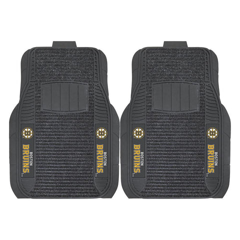 Boston Bruins NHL Deluxe 2-Piece Vinyl Car Mats (20x27)