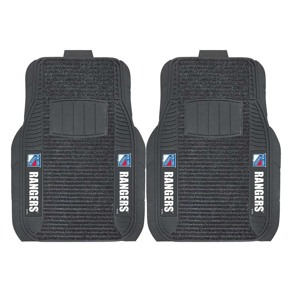 New York Rangers NHL Deluxe 2-Piece Vinyl Car Mats (20x27)