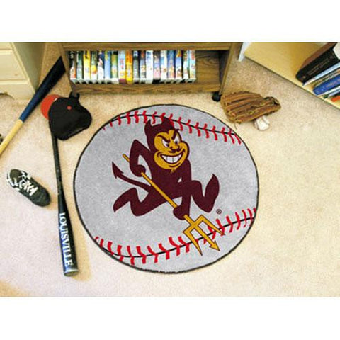 Arizona State Sun Devils NCAA Baseball Round Floor Mat (29)