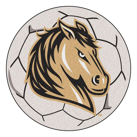 Southwest Minnesota State Mustangs NCAA Soccer Ball Round Floor Mat (29)