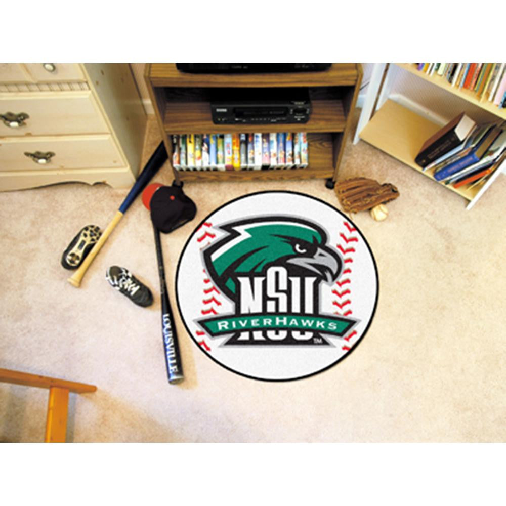 Northeastern Huskies NCAA Baseball Round Floor Mat (29)