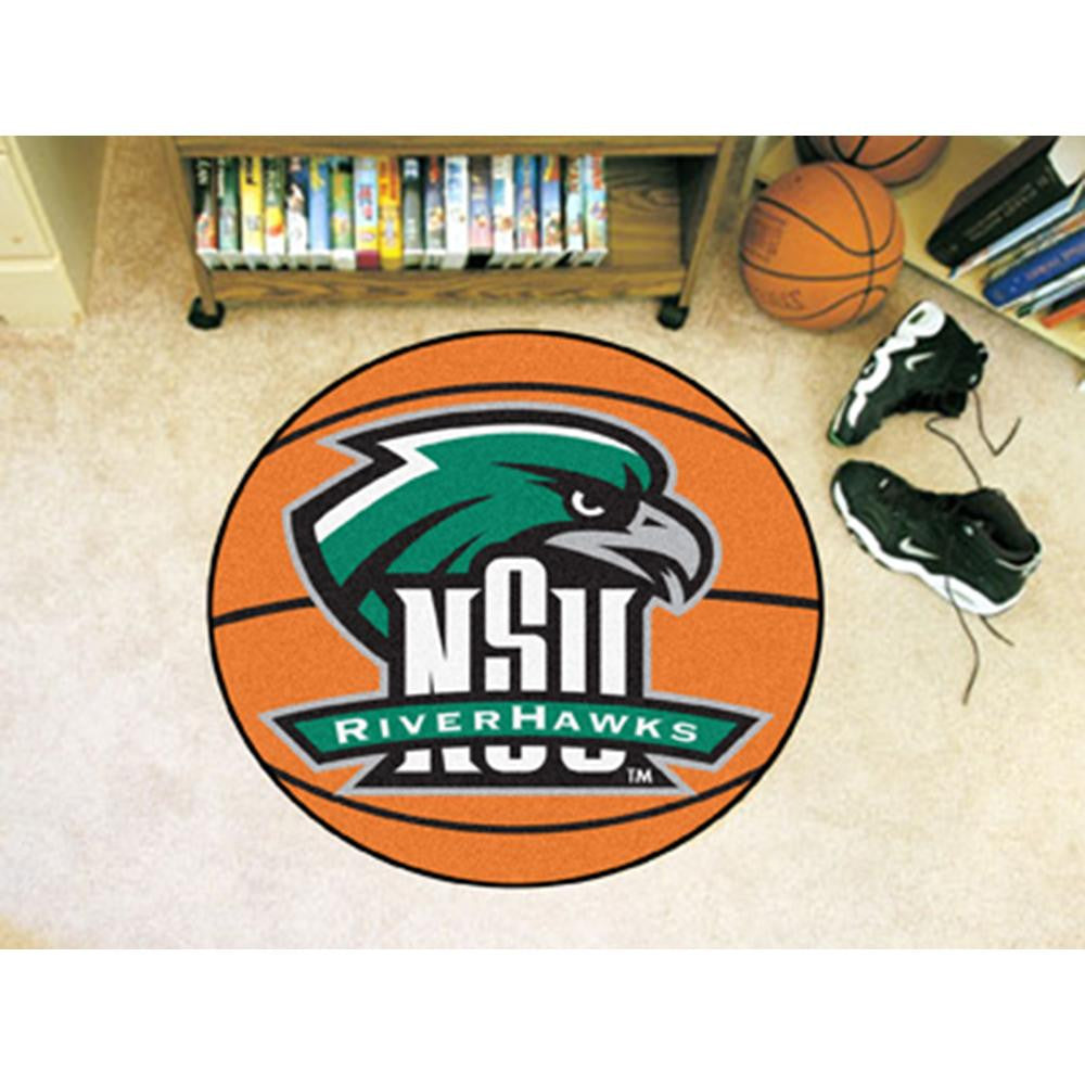 Northeastern Huskies NCAA Basketball Round Floor Mat (29)