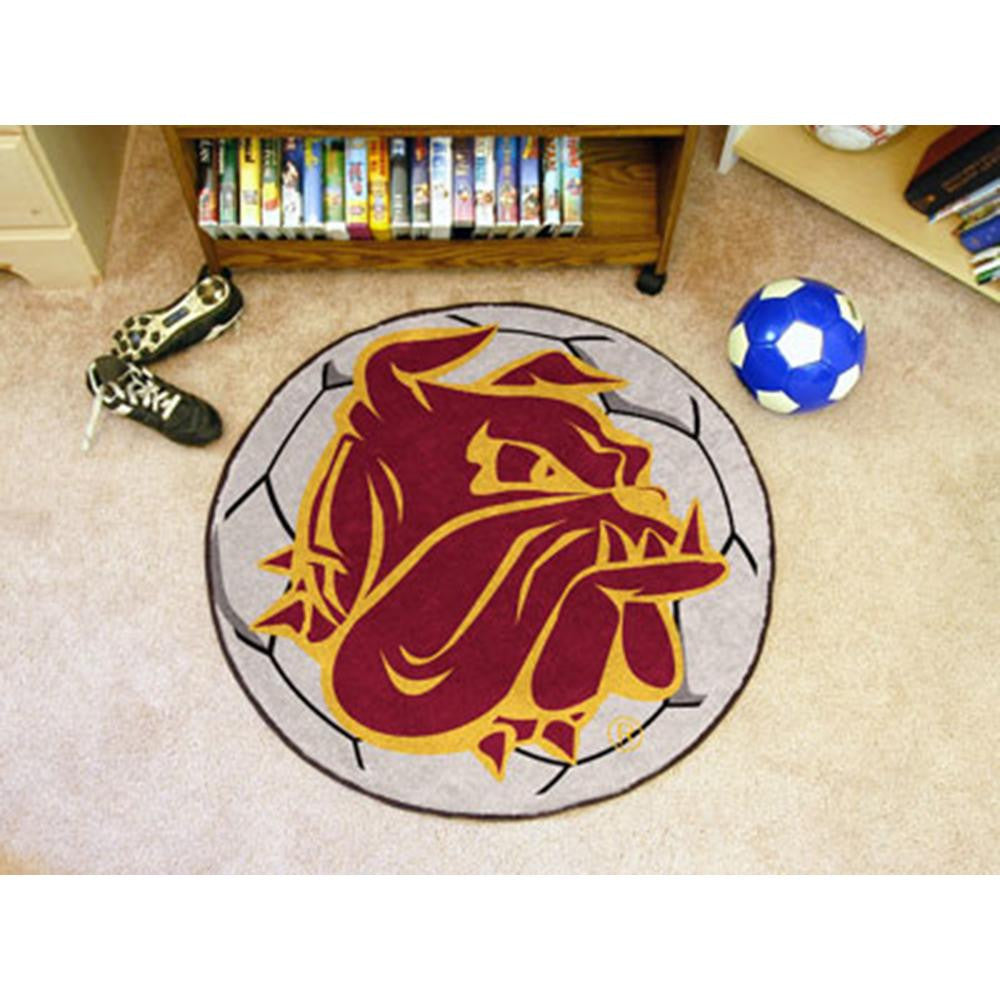 Minnesota Duluth Bulldogs NCAA Soccer Ball Round Floor Mat (29)