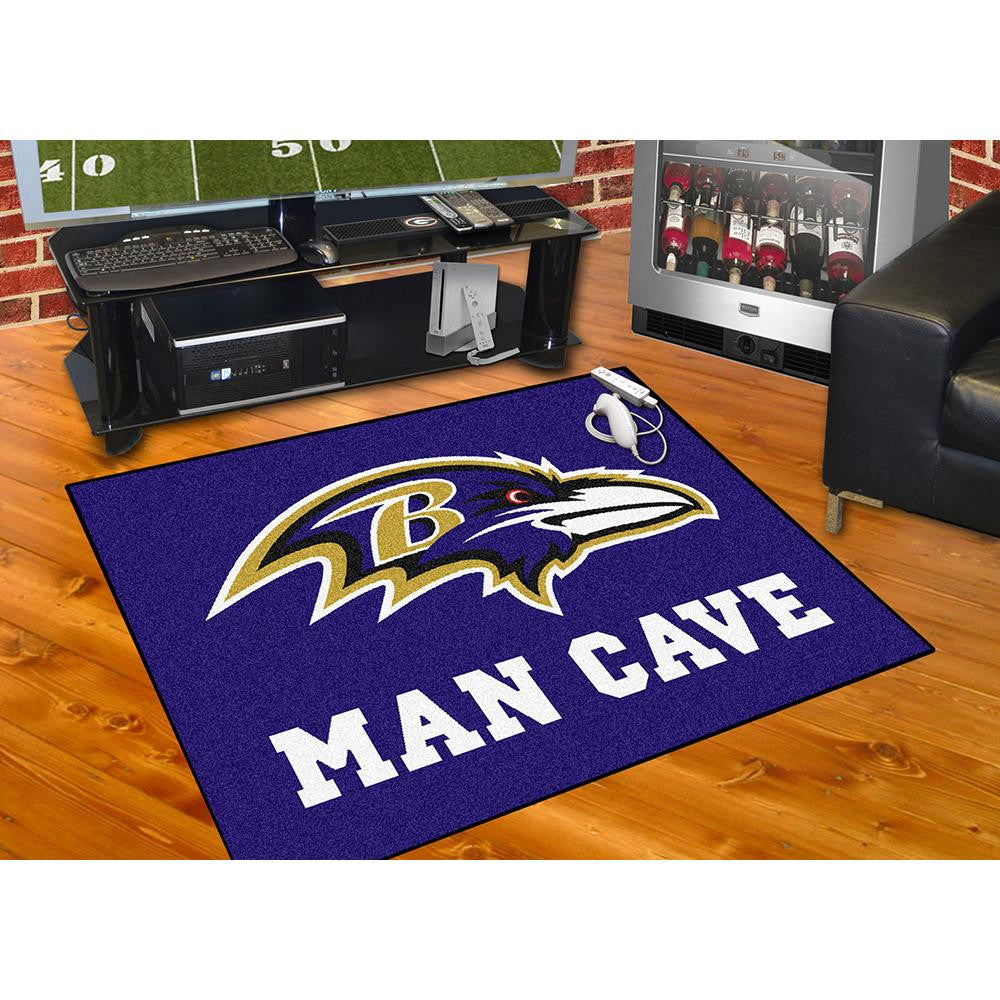 Baltimore Ravens NFL Man Cave All-Star Floor Mat (34in x 45in)