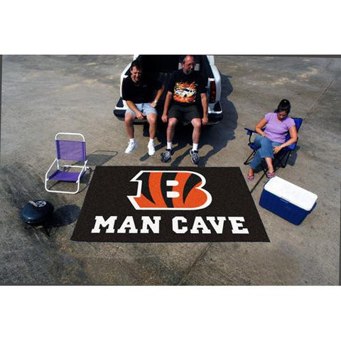 Cincinnati Bengals NFL Man Cave Ulti-Mat Floor Mat (60in x 96in)