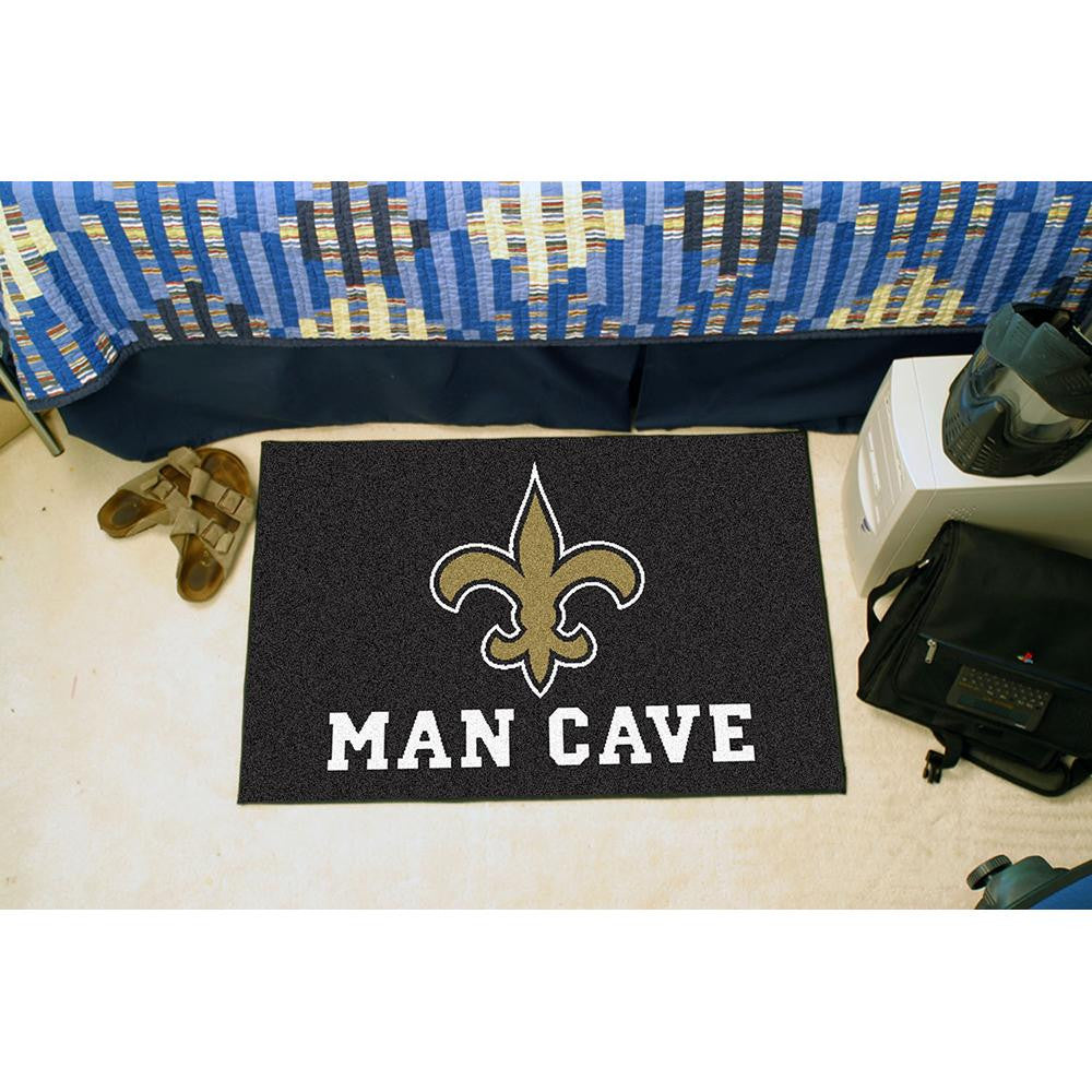 New Orleans Saints NFL Man Cave Starter Floor Mat (20in x 30in)