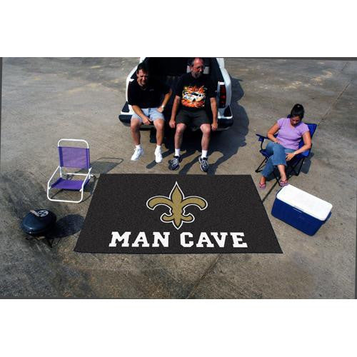 New Orleans Saints NFL Man Cave Ulti-Mat Floor Mat (60in x 96in)