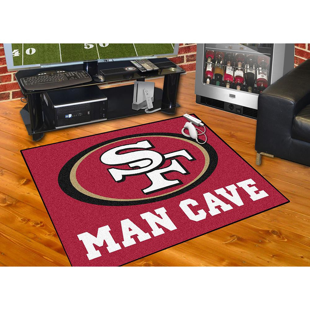 San Francisco 49ers NFL Man Cave All-Star Floor Mat (34in x 45in)