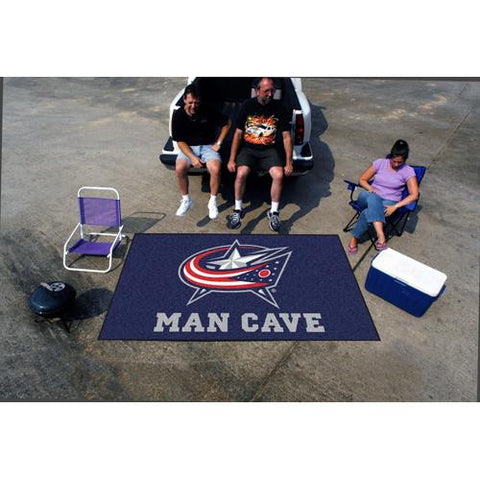 Columbus Blue Jackets NHL Man Cave Ulti-Mat Floor Mat (60in x 96in)