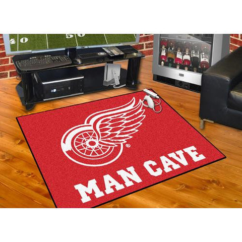 Detroit Red Wings NHL Man Cave All-Star Floor Mat (34in x 45in)