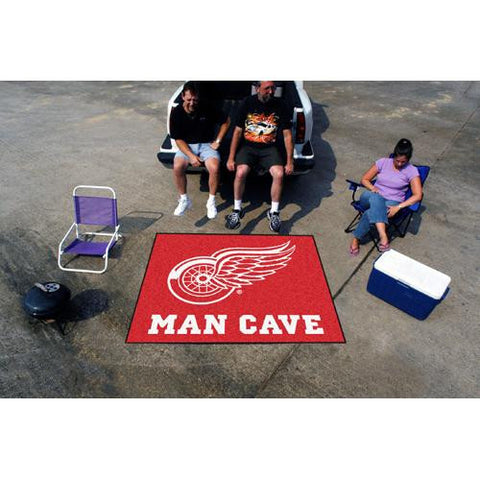 Detroit Red Wings NHL Man Cave Tailgater Floor Mat (60in x 72in)