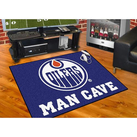 Edmonton Oilers NHL Man Cave All-Star Floor Mat (34in x 45in)