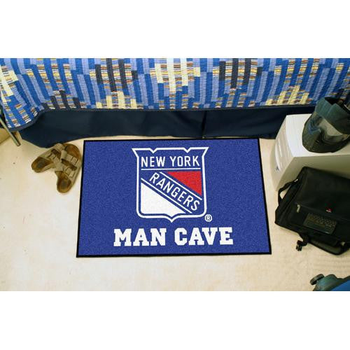 New York Rangers NHL Man Cave Starter Floor Mat (20in x 30in)