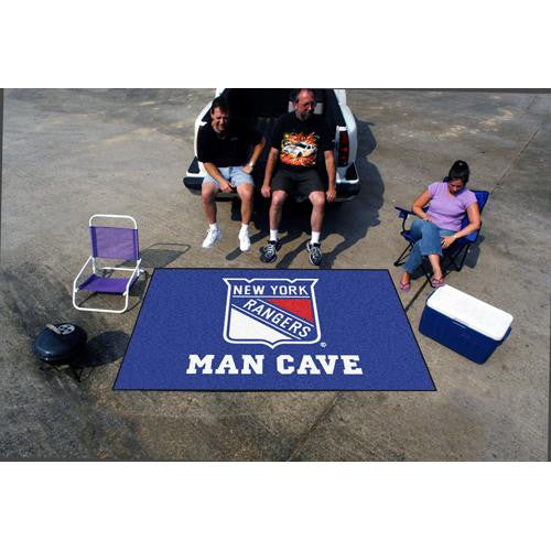 New York Rangers NHL Man Cave Ulti-Mat Floor Mat (60in x 96in)