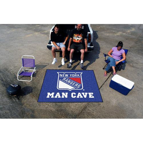 New York Rangers NHL Man Cave Tailgater Floor Mat (60in x 72in)