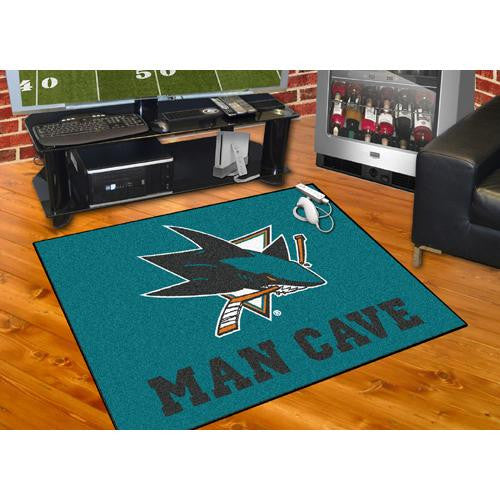 San Jose Sharks NHL Man Cave All-Star Floor Mat (34in x 45in)