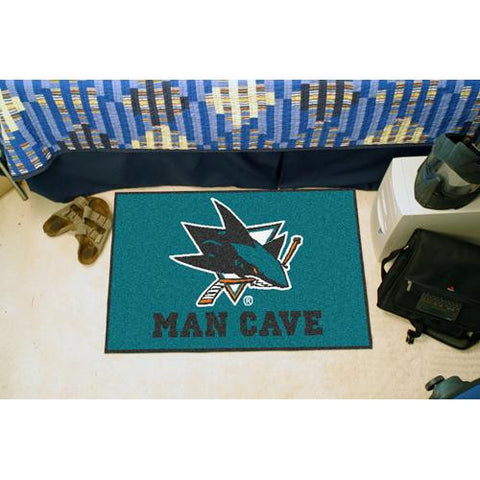 San Jose Sharks NHL Man Cave Starter Floor Mat (20in x 30in)