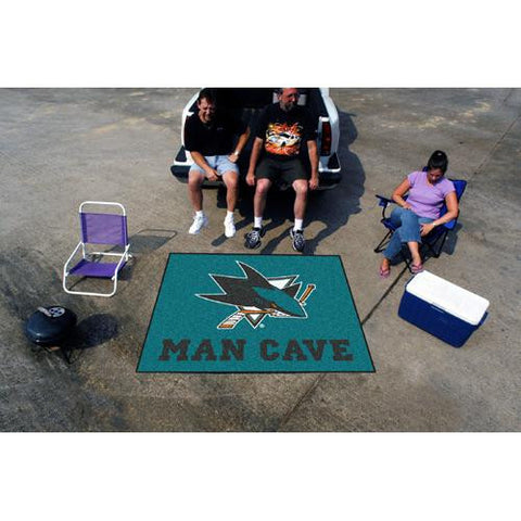 San Jose Sharks NHL Man Cave Tailgater Floor Mat (60in x 72in)