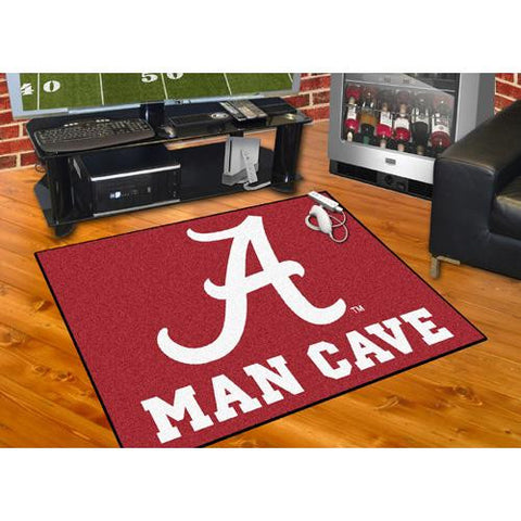 Alabama Crimson Tide NCAA Man Cave All-Star Floor Mat (34in x 45in)