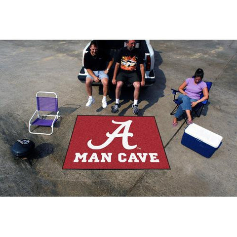 Alabama Crimson Tide NCAA Man Cave Tailgater Floor Mat (60in x 72in)