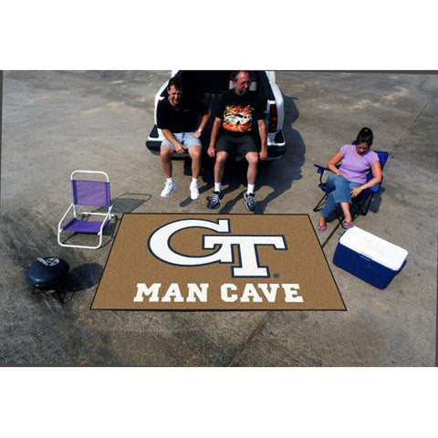 Georgia Tech Yellowjackets NCAA Man Cave Ulti-Mat Floor Mat (60in x 96in)