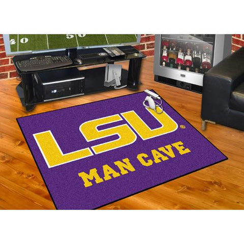 LSU Tigers NCAA Man Cave All-Star Floor Mat (34in x 45in)