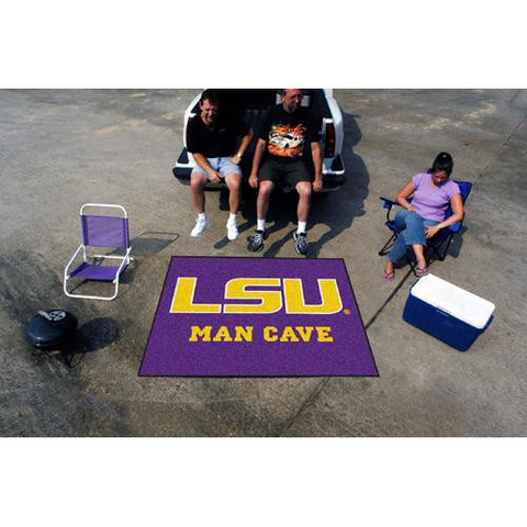 LSU Tigers NCAA Man Cave Tailgater Floor Mat (60in x 72in)