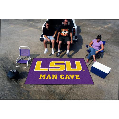 LSU Tigers NCAA Man Cave Ulti-Mat Floor Mat (60in x 96in)