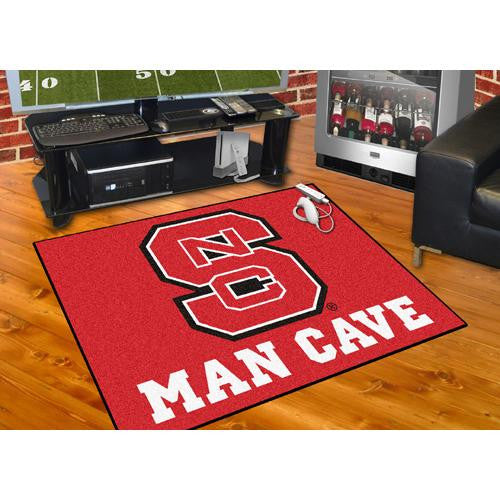 North Carolina State Wolfpack NCAA Man Cave All-Star Floor Mat (34in x 45in)